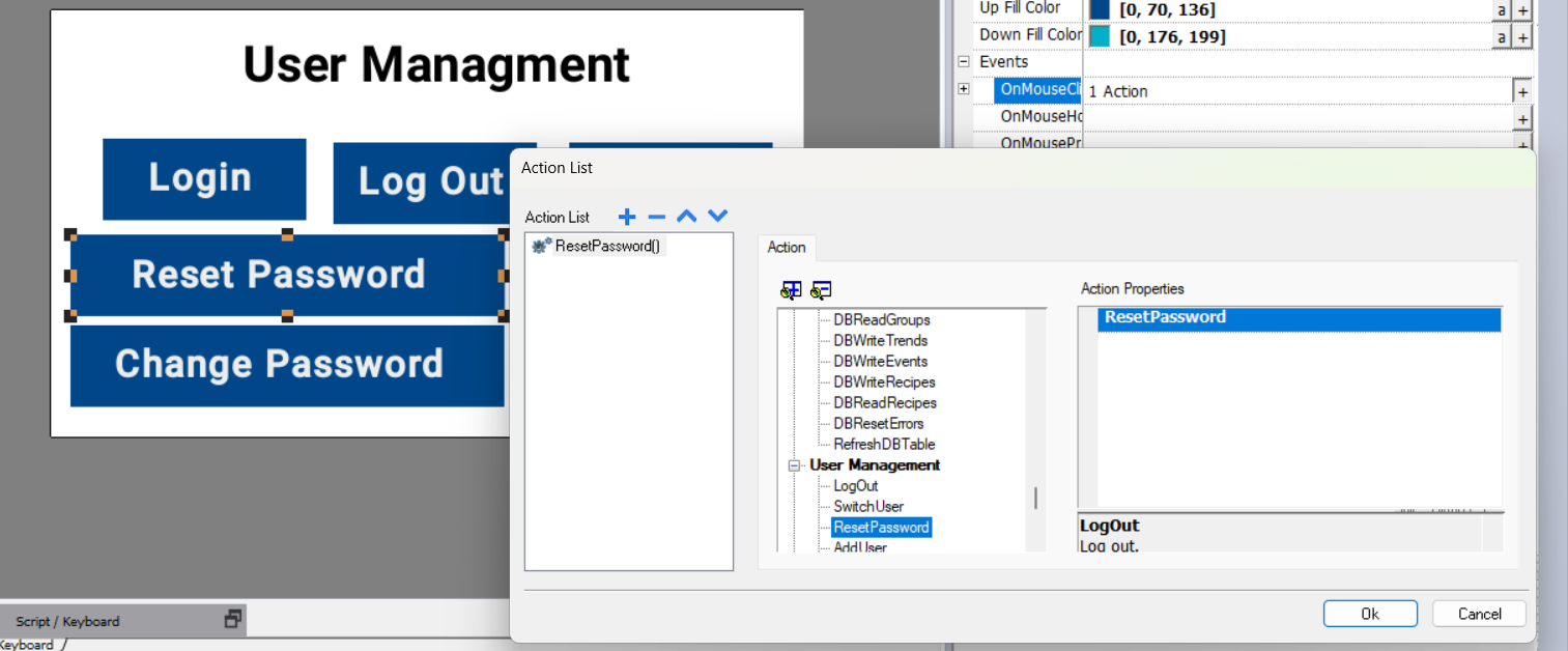 how to reset password in abb hmi